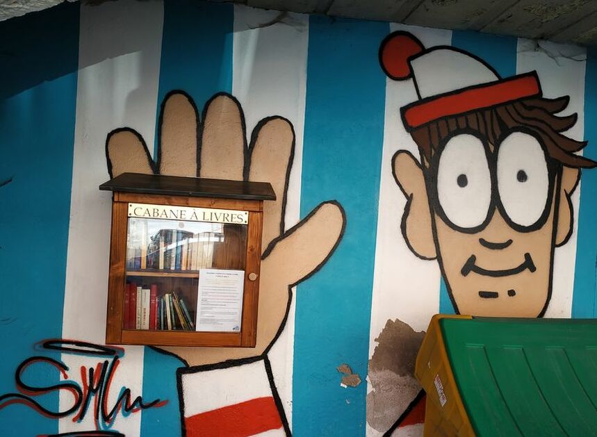 © Boite à Livres Modane : fresque - CCHMV/P.Robin