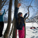 © Sortie raquettes, yoga et qi gong avec Thierry Bardagi - Emmanuel Rondeau Parc national de la Vanoise