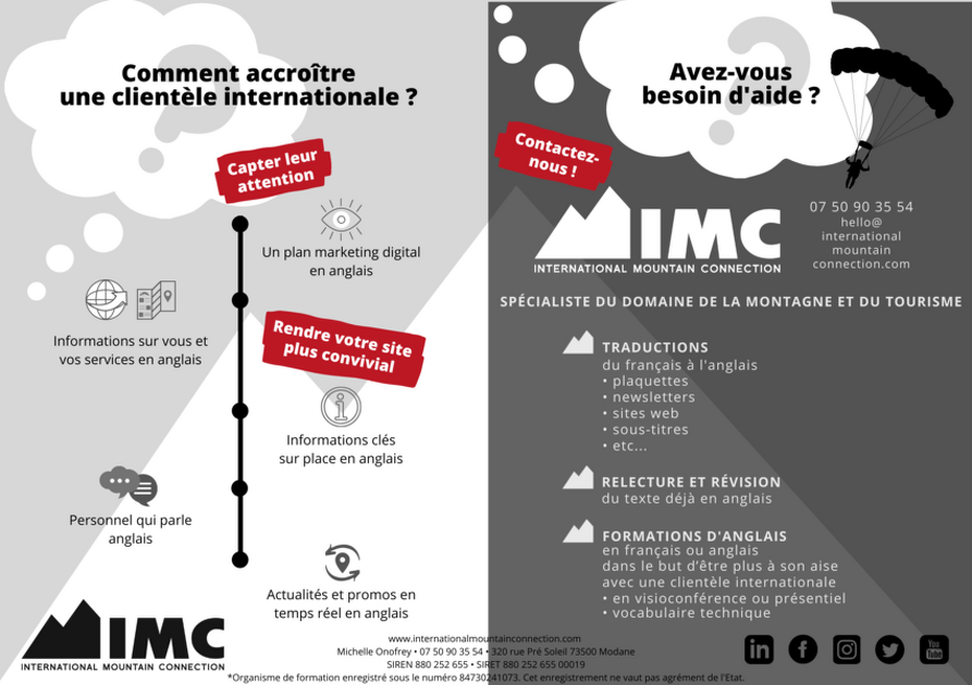 © Plaquette International Mountain Connection - International Mountain Connection