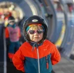 Overdekt tapijt bij de Piou Piou Club van het ESF in Valfréjus - Agence Zoom