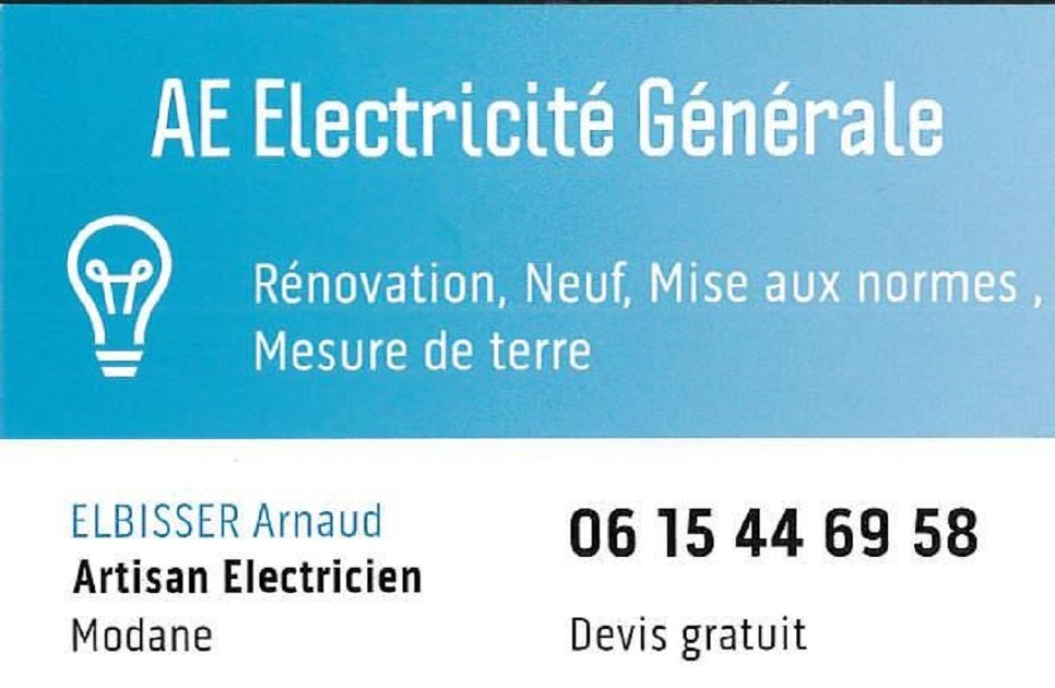 © Carte de visite A.E Electricité Générale - Elbissier Arnaud
