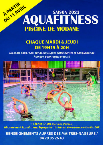 © Affiche Aquafitness 2023 - CCHMV