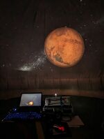 Soirée astronomie dans un planétarium