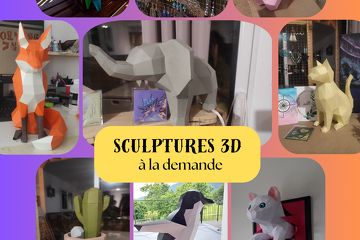 © Sculpture 3D en papier - Les Reveries