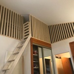 © Exemple aménagement sur mesure : claustra mezzanine - Aux 4 coins