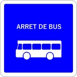© panneau arret de bus - droit routier