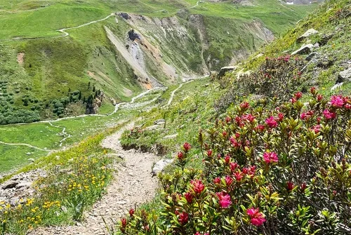 Wandelen naar de Sarrasins pas