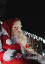 Arrivée du Père Noël dans la station