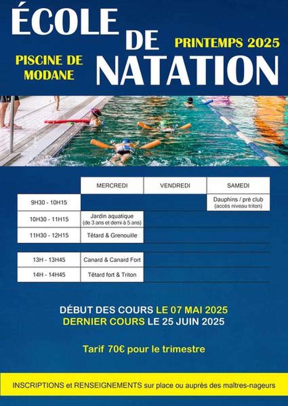 © Cours collectif de natation_Modane - CCHMV