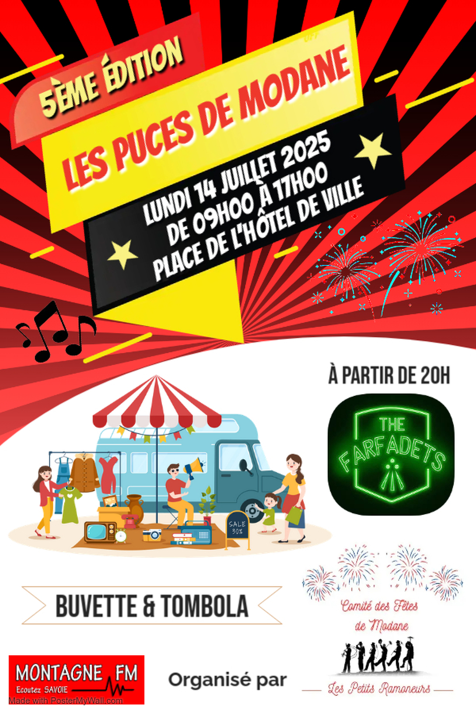 © 5ième édition : Les puces de Modane_Modane - Comité des fêtes le petit ramoneur