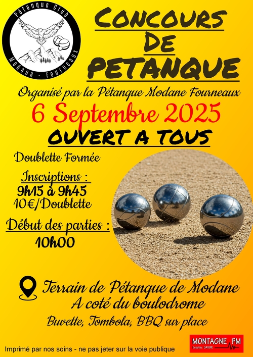 Concours de pétanque