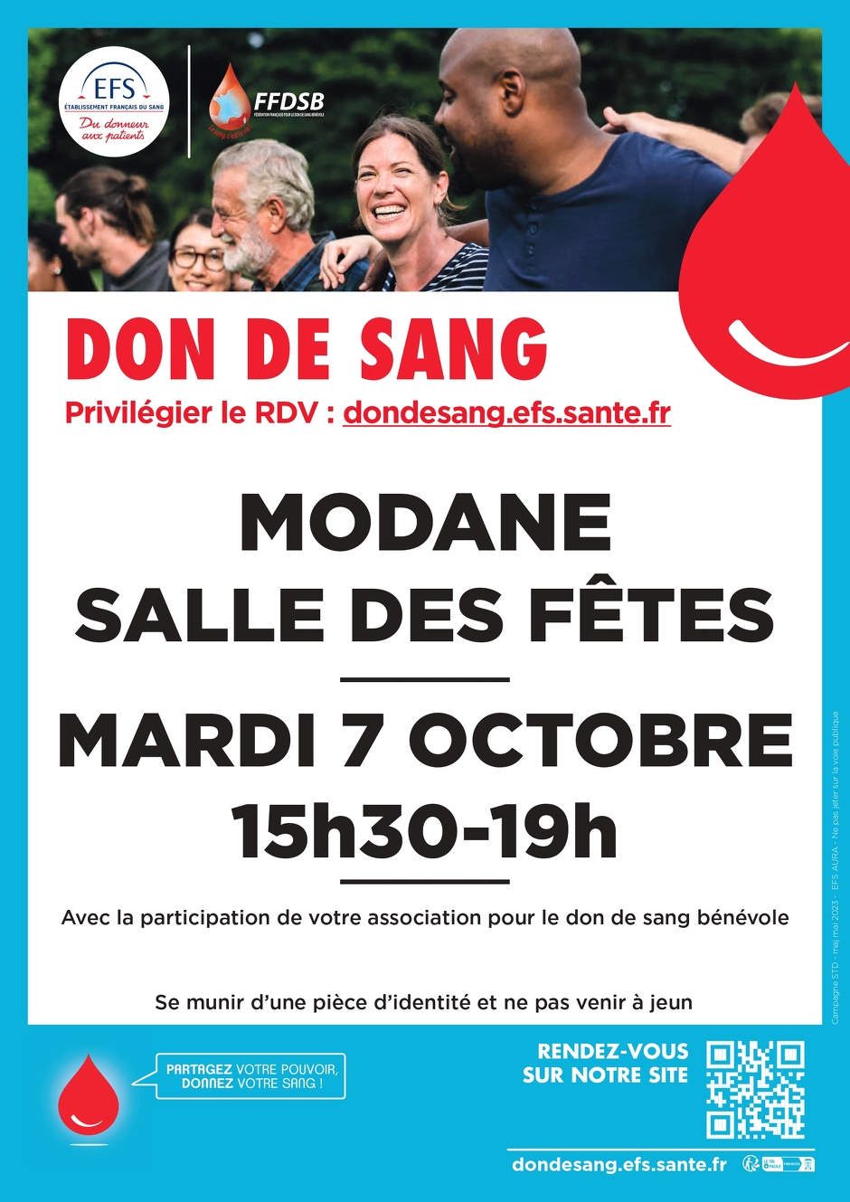 © Don du sang à MODANE - EFS