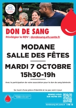 © Don du sang à MODANE - EFS