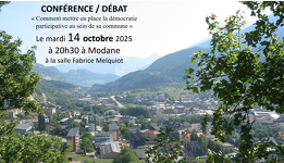 © Conférence / débat : Comment mettre en place la démocratie participative au sein de sa comune_Modane - Gérald Excoffon