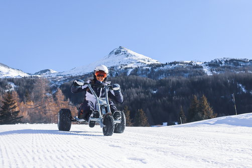 Moutain' kart sur neige
