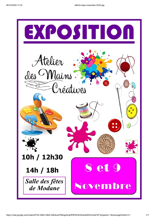 Exposition Atelier des mains créatives