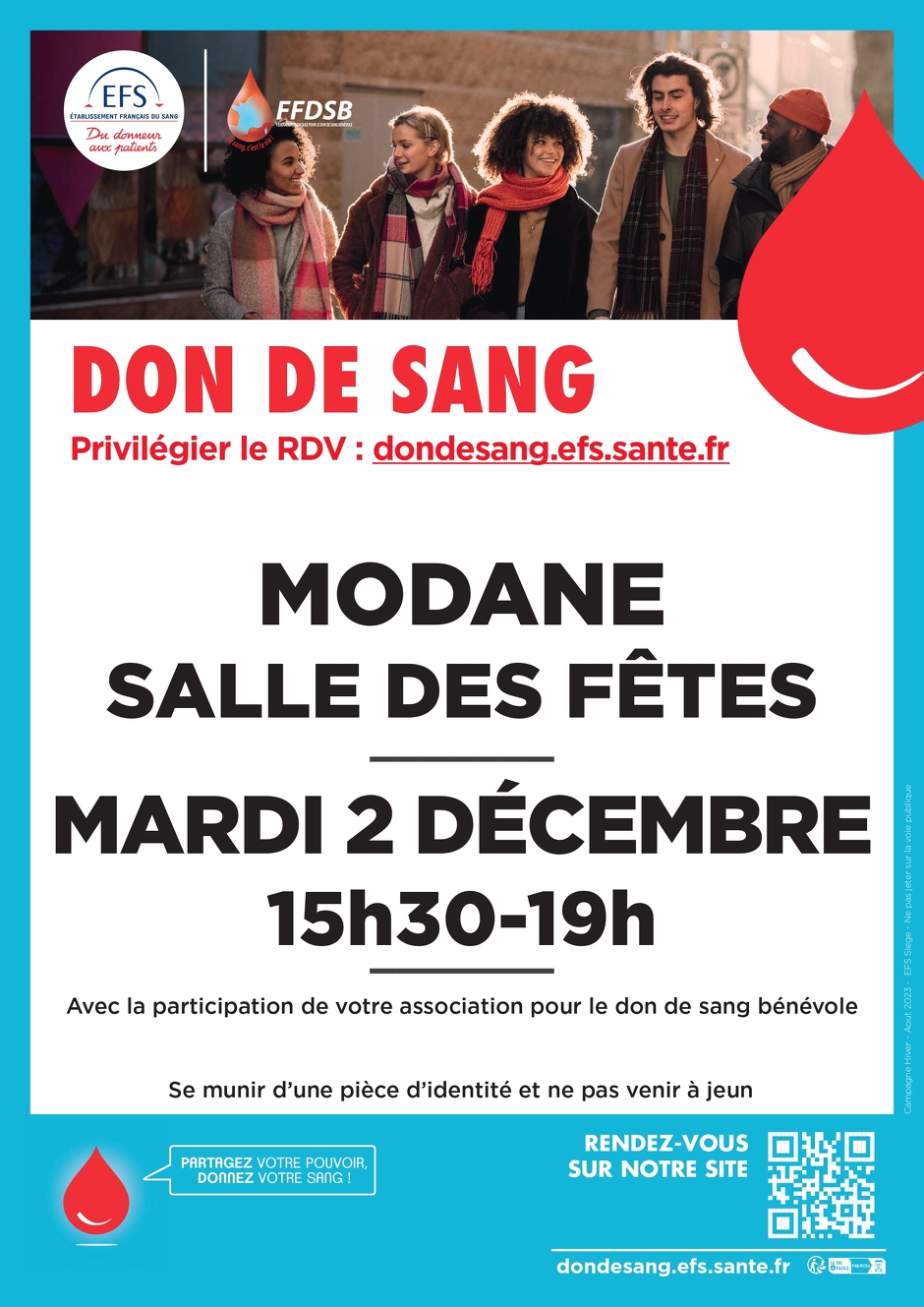 © Don du sang à MODANE - EFS