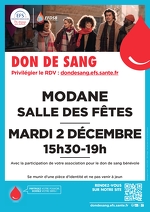 © Don du sang à MODANE - EFS