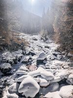 © Itinéraire piéton raquettes : Les Herbiers_Valfréjus - OTHMV - B Thomas