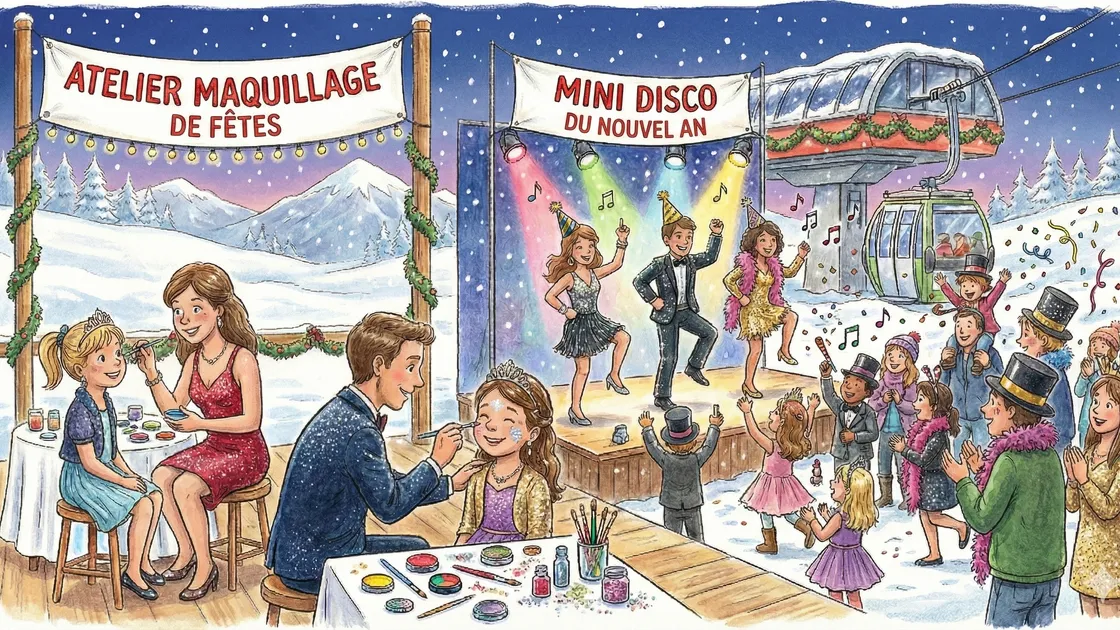 © Mini Disco du Nouvel an et Atelier maquillage de fêtes_Valfréjus - Gemini AI