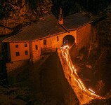 © Visite aux flambeaux de la Chapelle Notre Dame du Charmaix_Valfréjus - B.Thomas - OTHMV