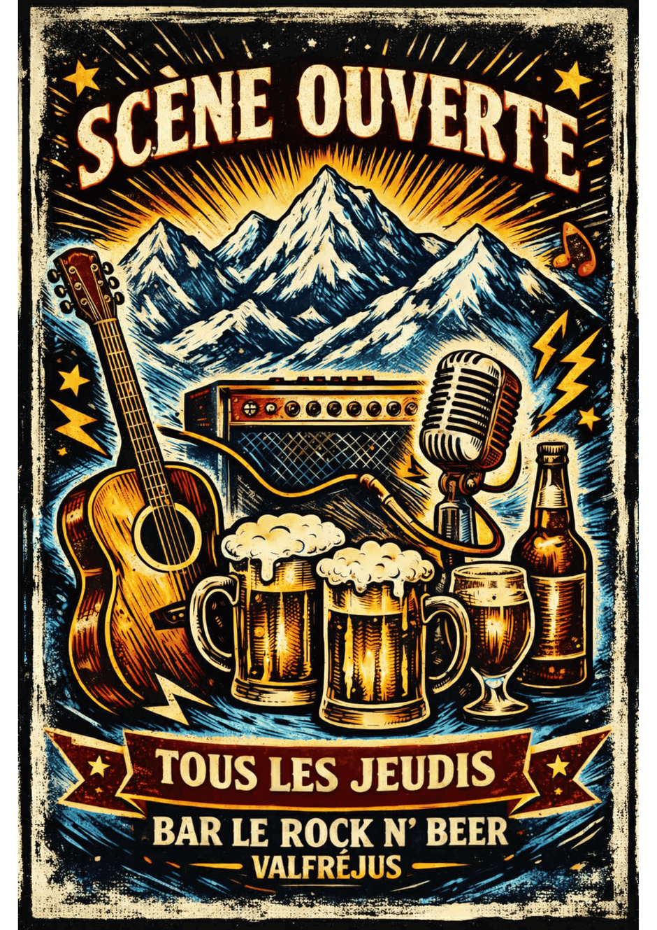 © Scène ouverte au Rock'n Beer à Valfréjus - pierre.poro