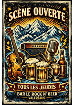 © Scène ouverte au Rock'n Beer à Valfréjus - pierre.poro