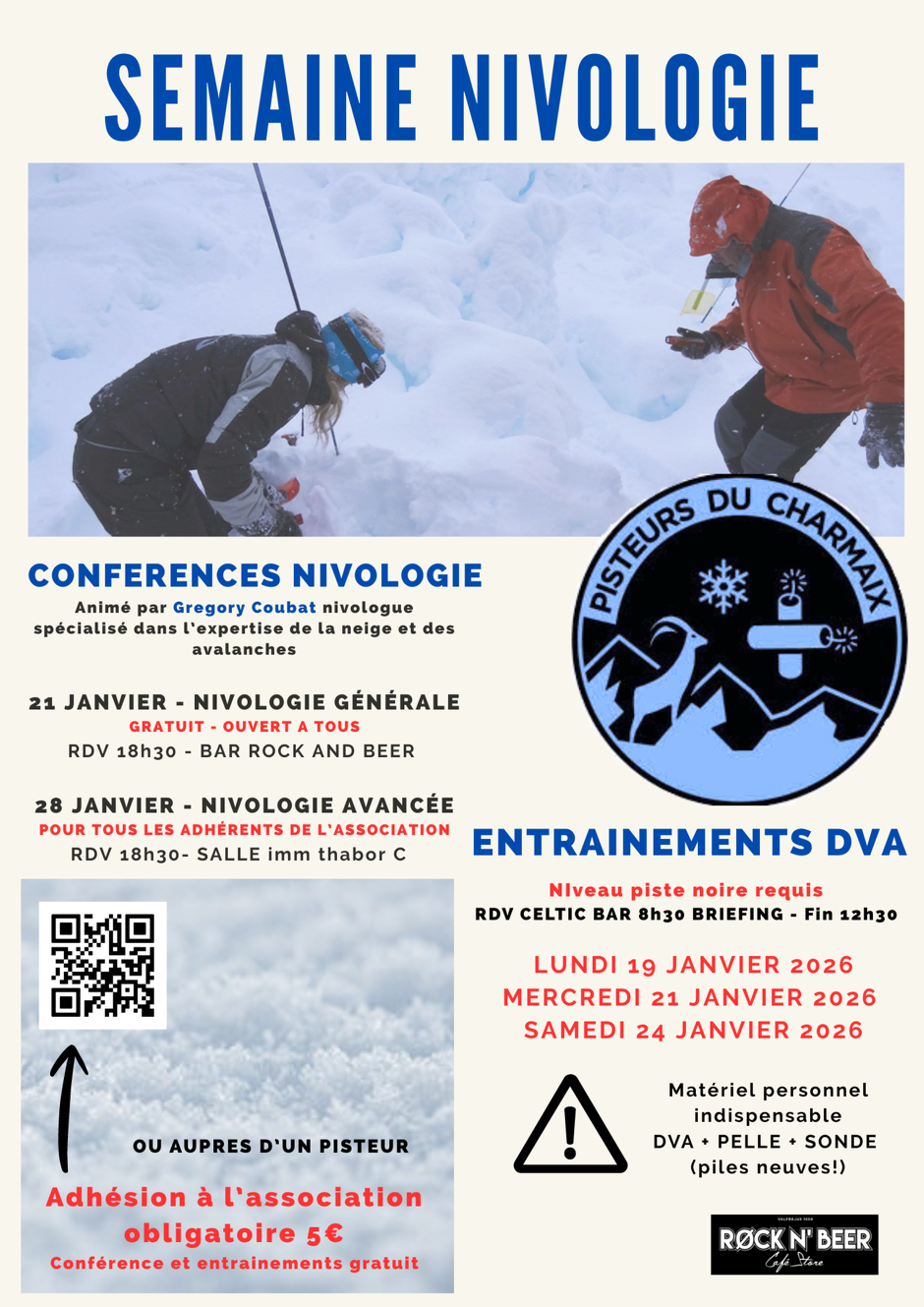 © Ateliers nivologie à Valfréjus - Pisteurs du Charmaix