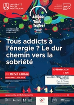 © Conférence : Tous addicts à l'énergie ? Le dur chemin ves la sobriété_Modane - USMB