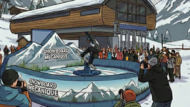 © Snowboard Mécanique_Valfréjus - Gemini AI