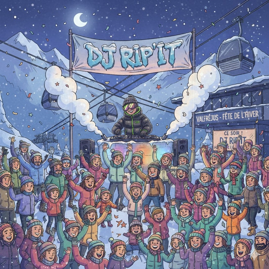 © Soirée DJ Set "Dj Rip'It"_Valfréjus - Gemini AI