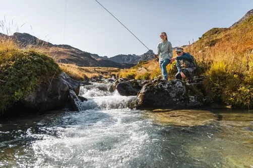 Pêche en montagne tous niveaux avec un moniteur guide