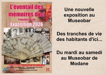 © Exposition "L'éventail des mémoires d'ici" à Modane - Museobar