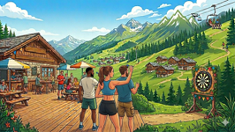 © Tournoi de fléchettes_Valfréjus - Gemini AI