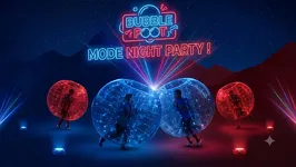 © Bubble foot Night_Valfréjus - Gemini AI