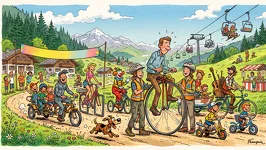 © Les "Vélos Rigolos" de Valfréjus_Valfréjus - Gemini AI