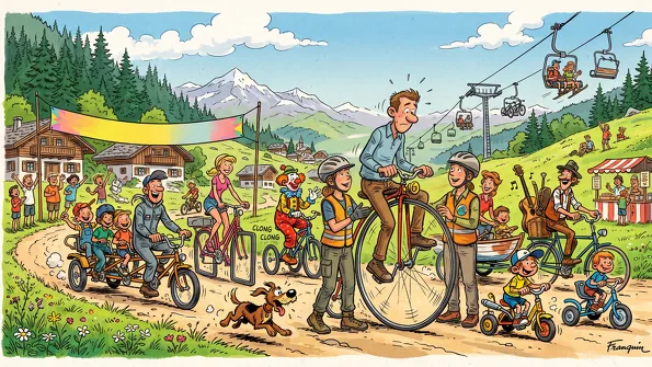 Les "Vélos Rigolos" de Valfréjus